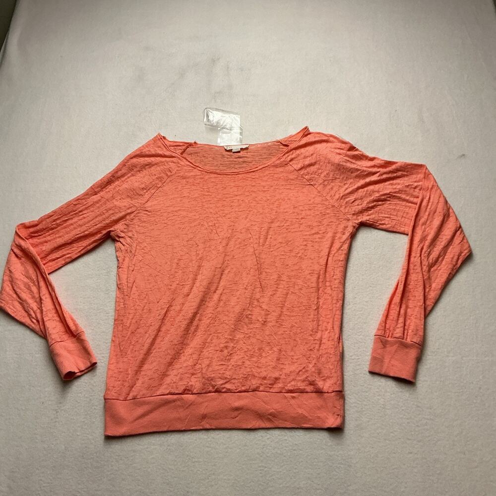 XXI Women’s Pink Long Sleeve Tshirt Blouse Sz L, 4312